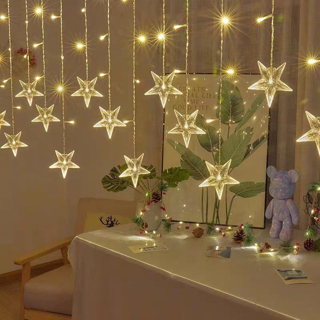 Snowflake Curtain Lights