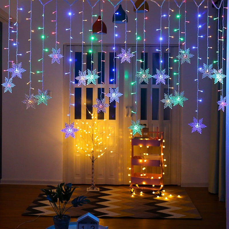 Snowflake Curtain Lights